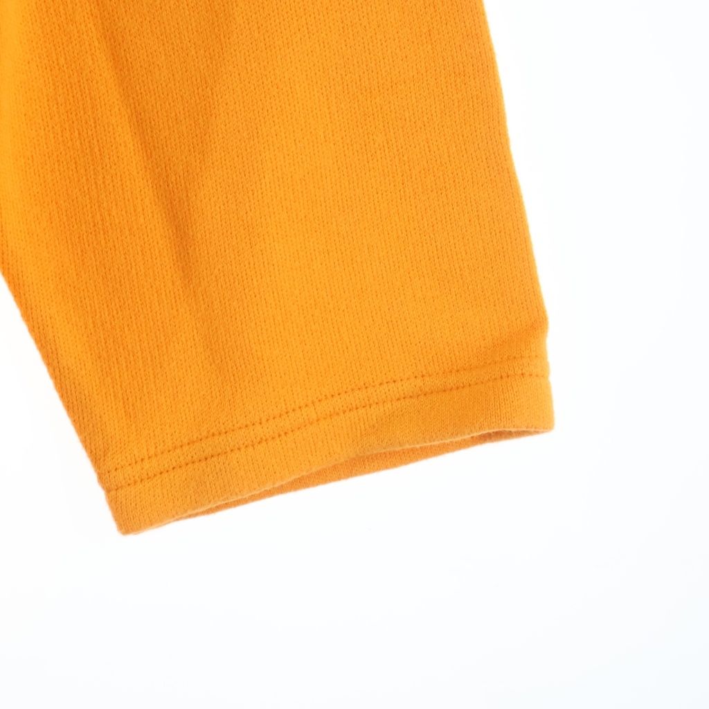 Hermes Cashmere Blend Cotton Knit Zip Up Hoodie Orange — view 5