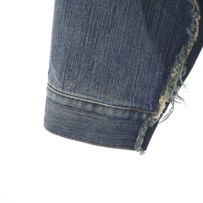 Balenciaga Hooded Sweatshirt Denim Jacket Switchable Hybrid Navy Indigo — view 5