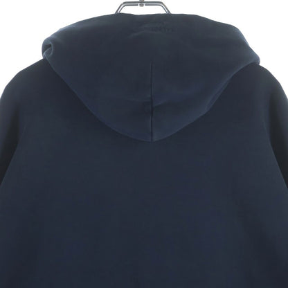 Balenciaga Hooded Sweatshirt Denim Jacket Switchable Hybrid Navy Indigo — view 4