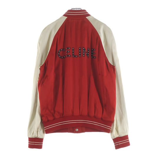 Celine the Dancing Kid Teddy Jacket Studded Decoration Rectangle Red