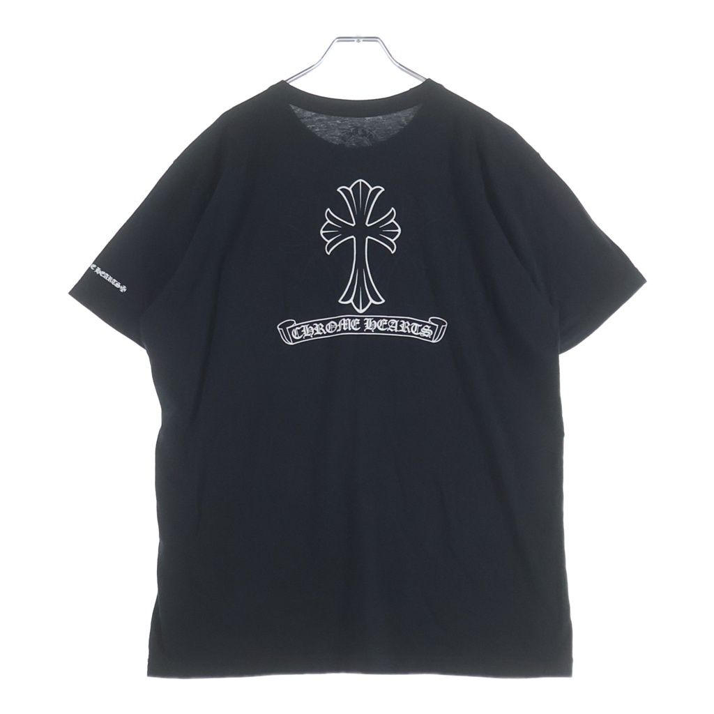 Chrome Hearts CH T-shrt Back Cemetery Cross Print Short Sleeve T-Shirt