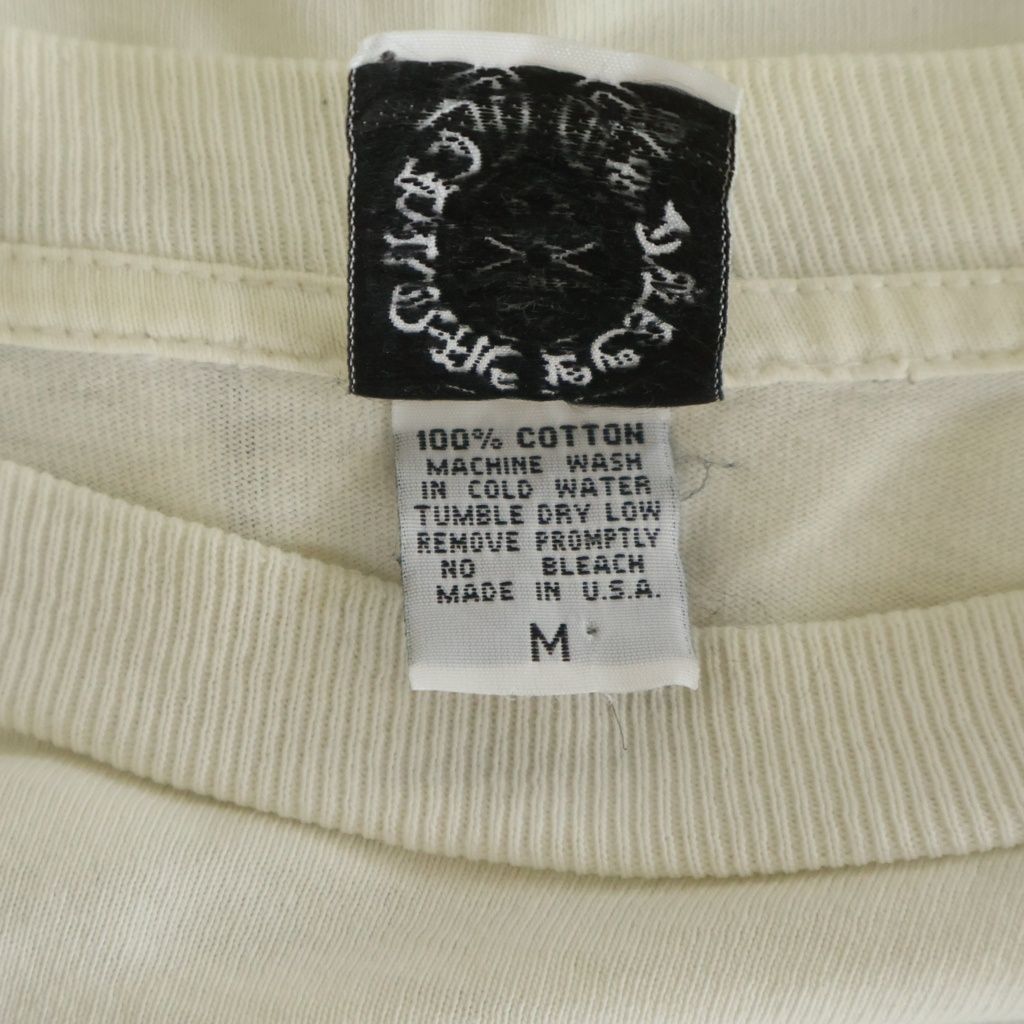 Chrome Hearts Vintage CH T-Shirt Back Bar Print Long Sleeve White — view 8