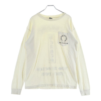 Chrome Hearts Vintage CH T-Shirt Back Bar Print Long Sleeve White — view 2