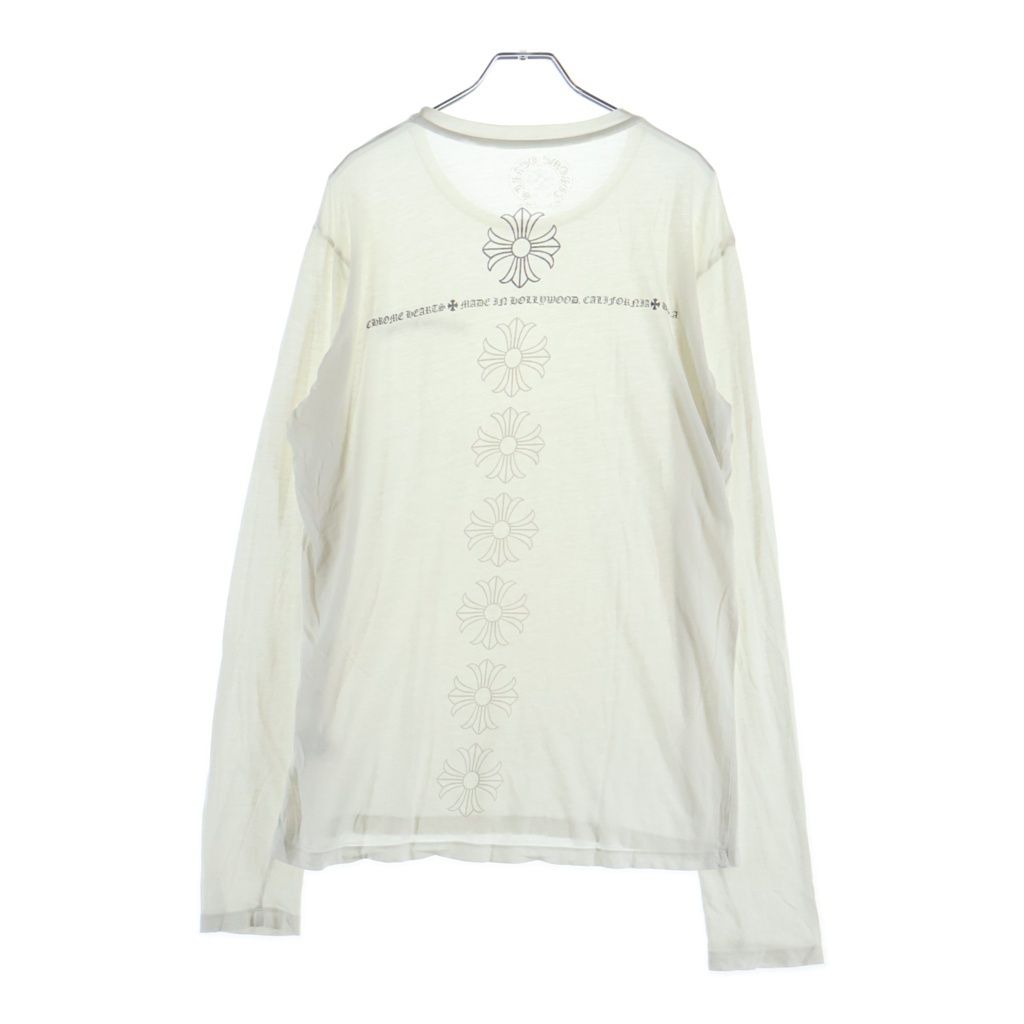 Chrome Hearts Tee Back CH Plus Print Long Sleeve T-Shirt