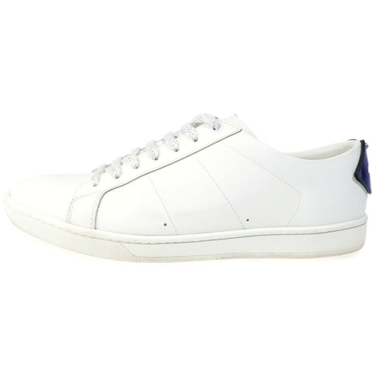 Saint Laurent Paris Lip Pearl Low Cut Sneakers White