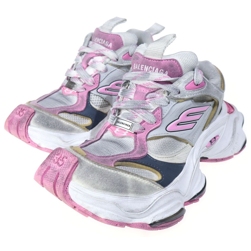 Balenciaga Cargo Sneakers Gray Pink — view 2