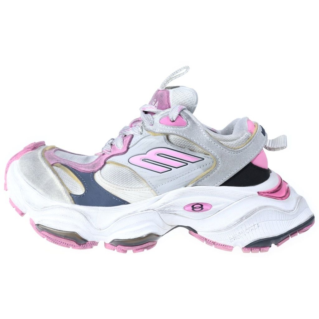 Balenciaga Cargo Sneakers Gray Pink
