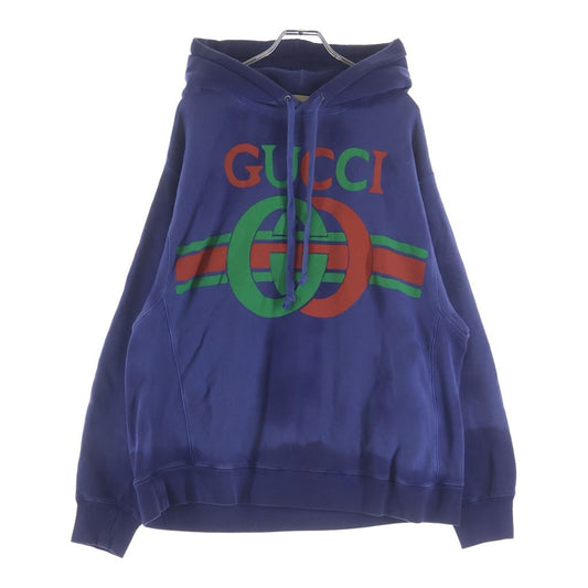 Gucci Interlocking Sweatshirt Pullover Hoodie Navy