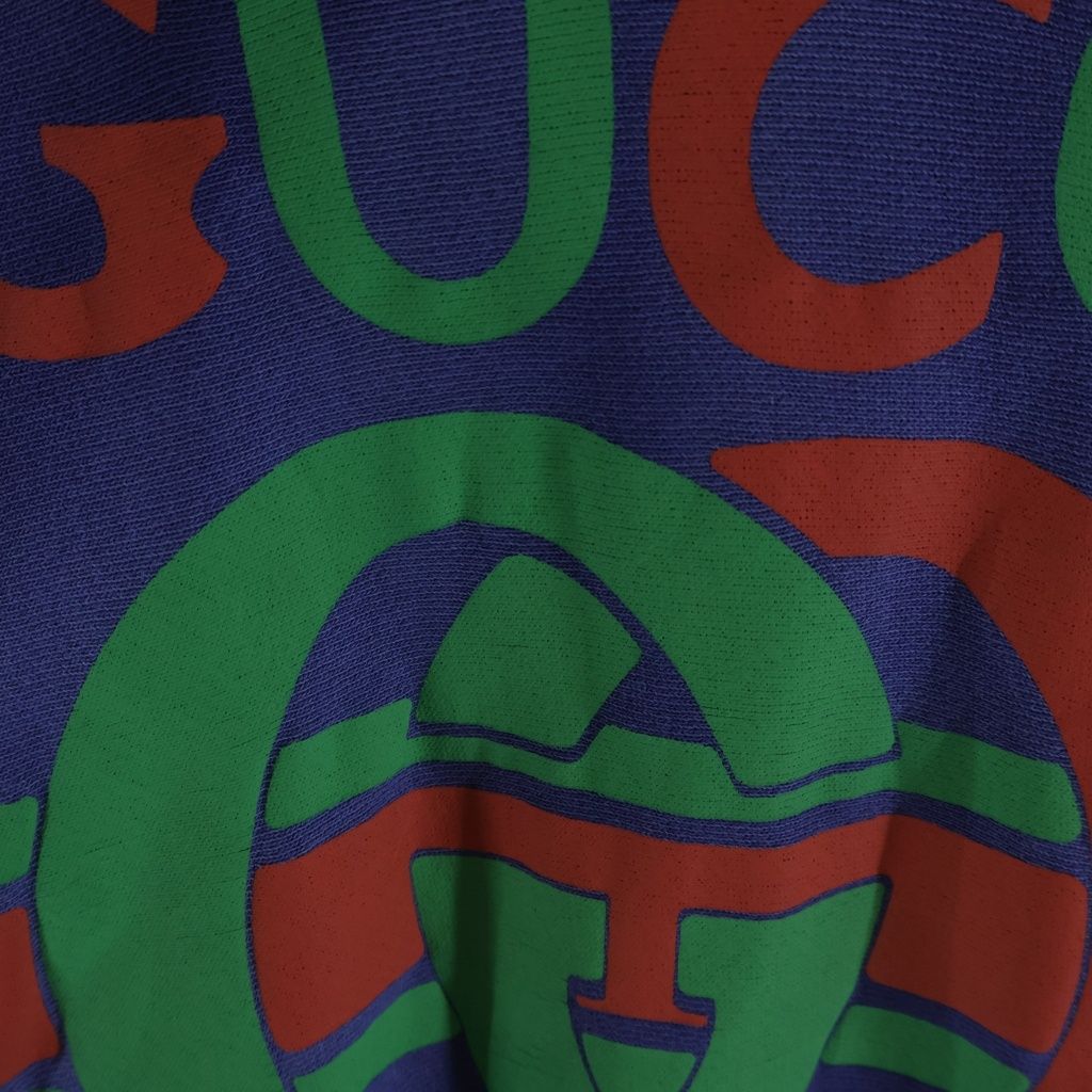 Gucci Interlocking Sweatshirt Pullover Hoodie Navy — view 5