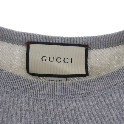 Gucci Technical Logo Crew Neck Sweatshirt Gray — view 6