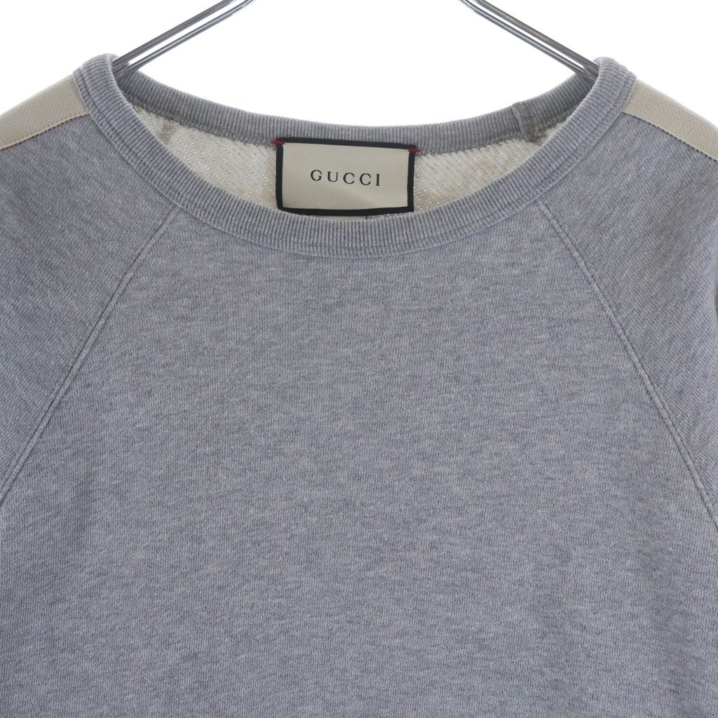 Gucci Technical Logo Crew Neck Sweatshirt Gray — view 3