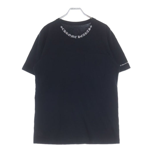 Chrome Hearts Neck Logo Tee Print Short Sleeve T-Shirt Black