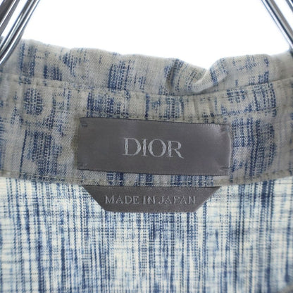 Dior Oblique Denim Long Sleeve Shirt Indigo — view 7