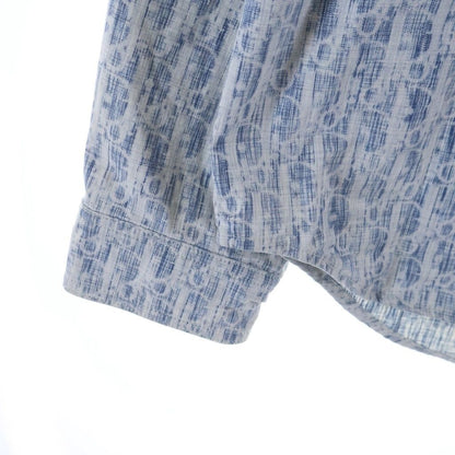 Dior Oblique Denim Long Sleeve Shirt Indigo — view 5