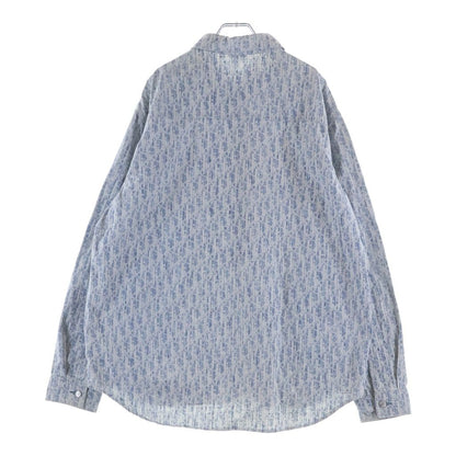 Dior Oblique Denim Long Sleeve Shirt Indigo — view 2