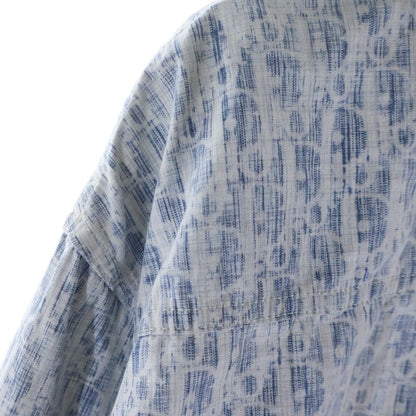 Dior Oblique Denim Long Sleeve Shirt Indigo — view 6