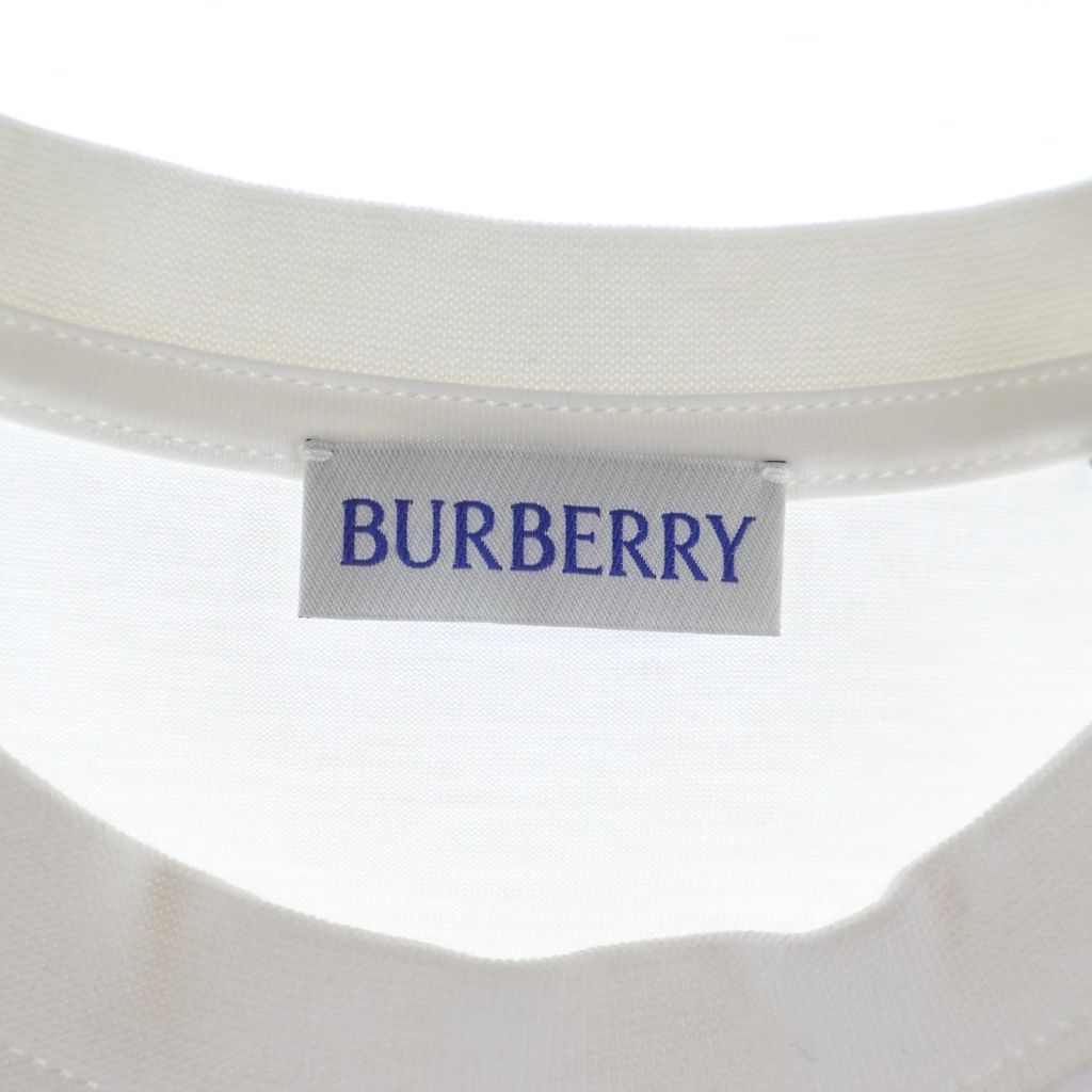 Bvlgari Logo Print Crew Neck Short Sleeve T-Shirt White — view 6