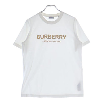 Bvlgari Logo Print Crew Neck Short Sleeve T-Shirt White