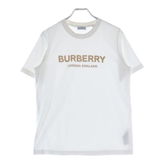 Bvlgari Logo Print Crew Neck Short Sleeve T-Shirt White