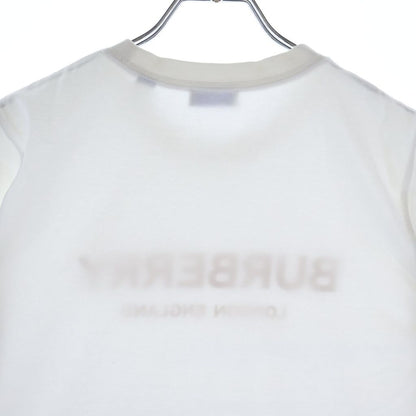 Bvlgari Logo Print Crew Neck Short Sleeve T-Shirt White — view 4