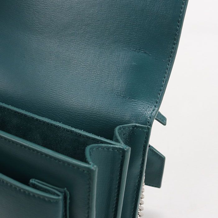 Saint Laurent Sunset YSL Monogram Crossbody Shoulder Bag Leather — view 6