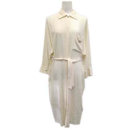 Hermes Silk Shirtdress 36 Beige T-Shirt