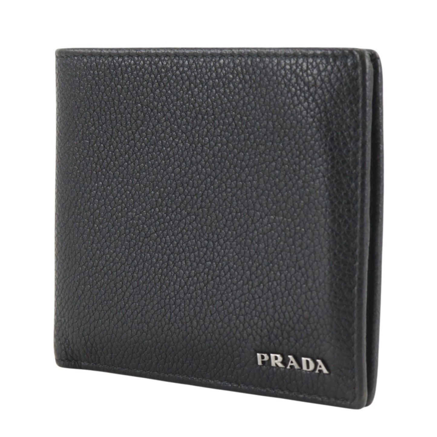 Prada 2 Leather Nero Black Wallet — view 2