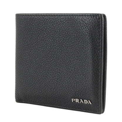 Prada 2 Leather Nero Black Wallet — view 2