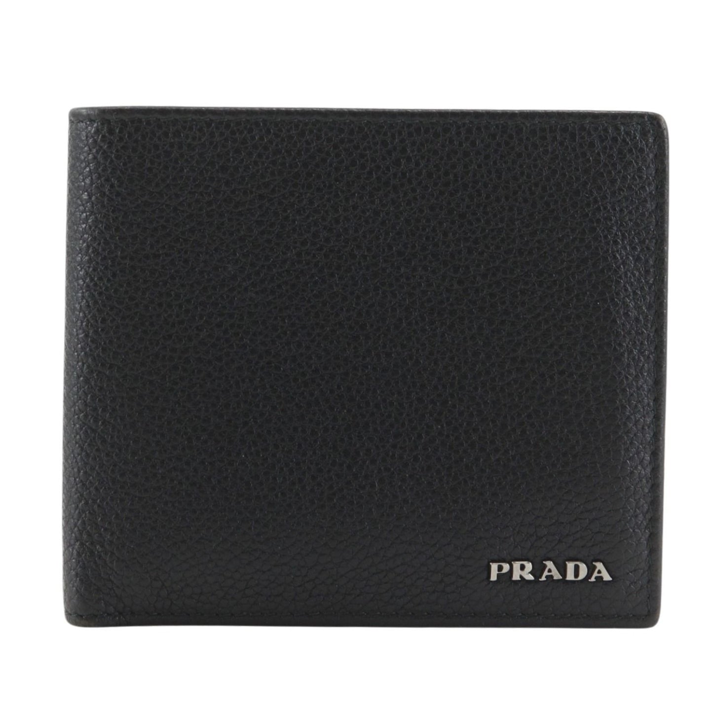 Prada 2 Leather Nero Black Wallet