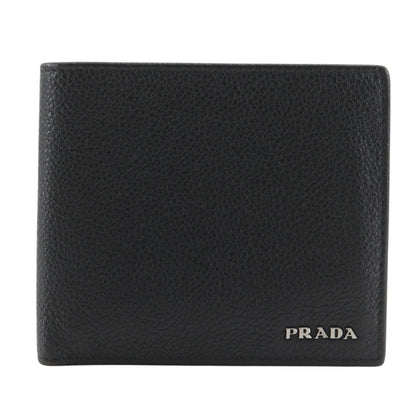 Prada 2 Leather Nero Black Wallet