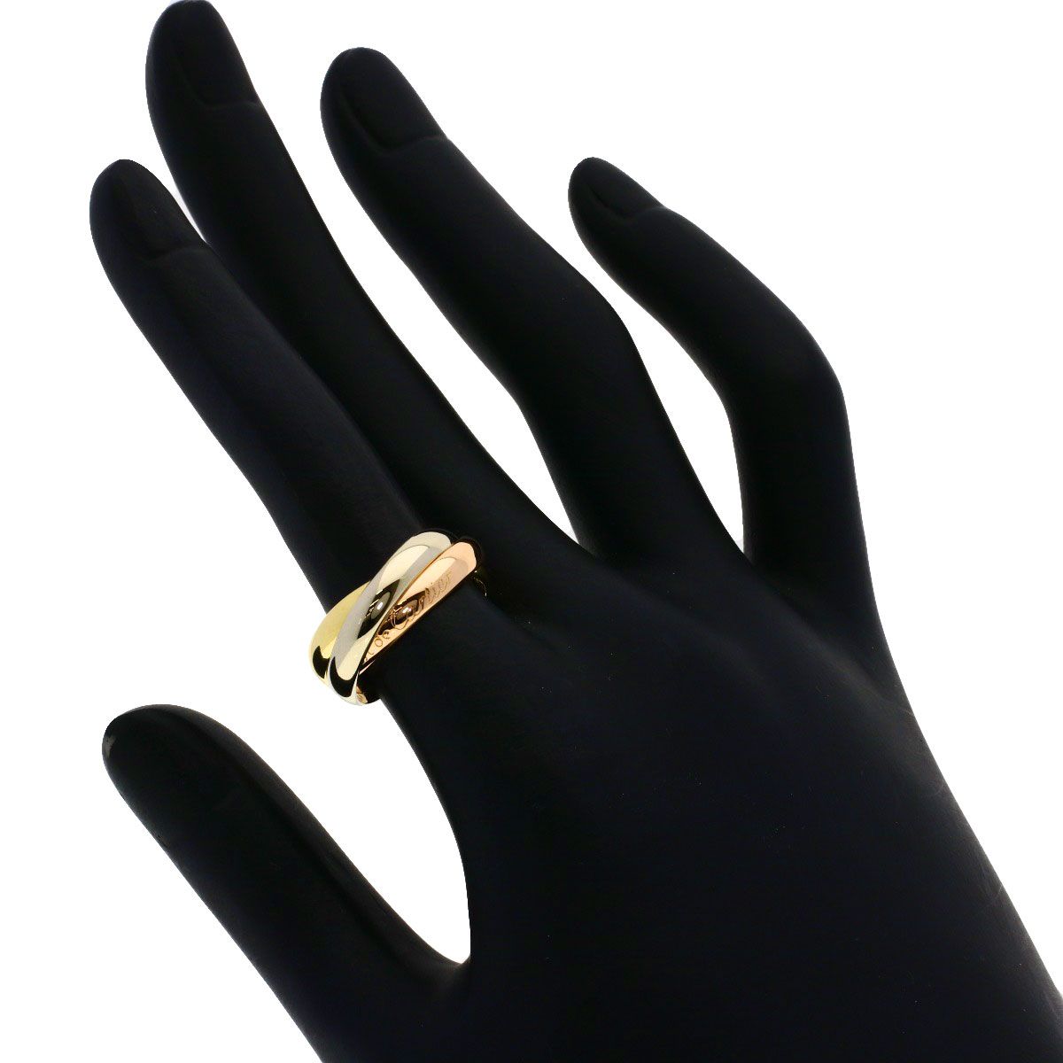 Cartier Trinity 51 Ring 18k Yellow Gold 18k Pink White — view 4