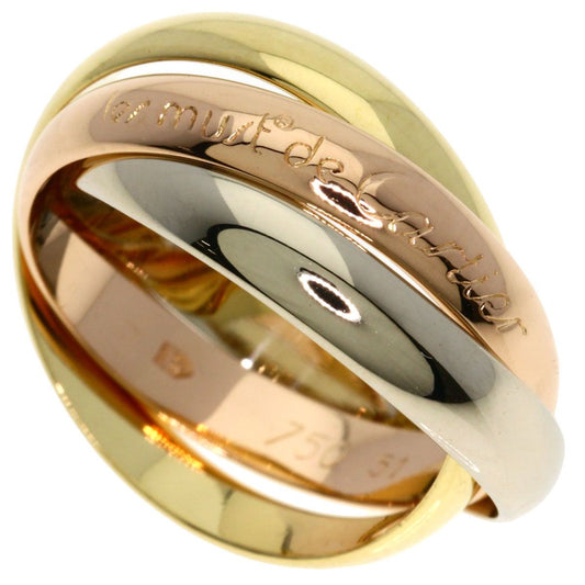 Cartier Trinity 51 Ring 18k Yellow Gold 18k Pink White