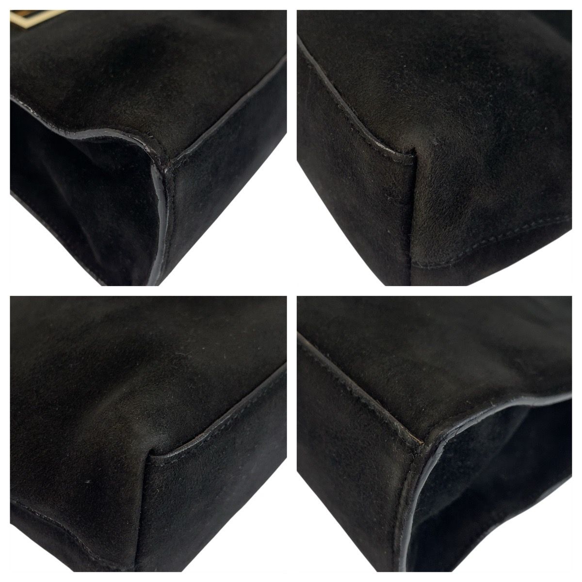 Gucci Black Gold Suede 007 Tote — view 3