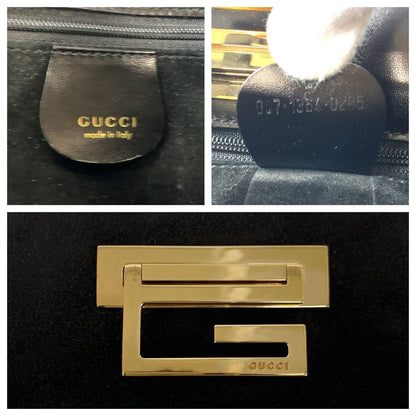 Gucci Black Gold Suede 007 Tote — view 4