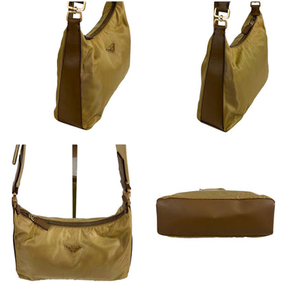 Prada Trianglelogo Shoulder Bag Bo Beige Brown — view 5
