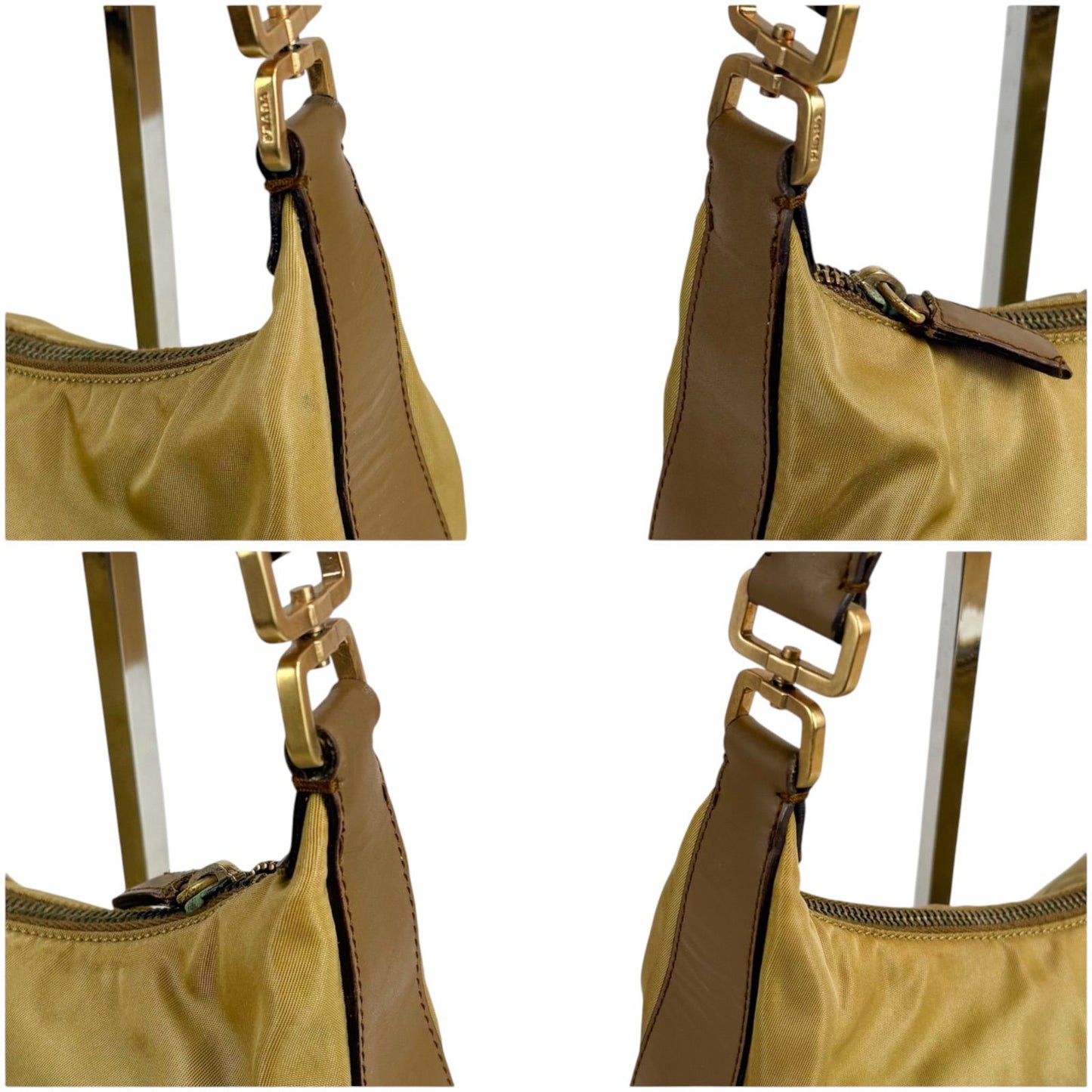 Prada Trianglelogo Shoulder Bag Bo Beige Brown — view 6