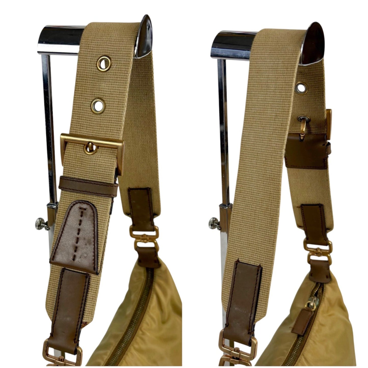 Prada Trianglelogo Shoulder Bag Bo Beige Brown — view 8