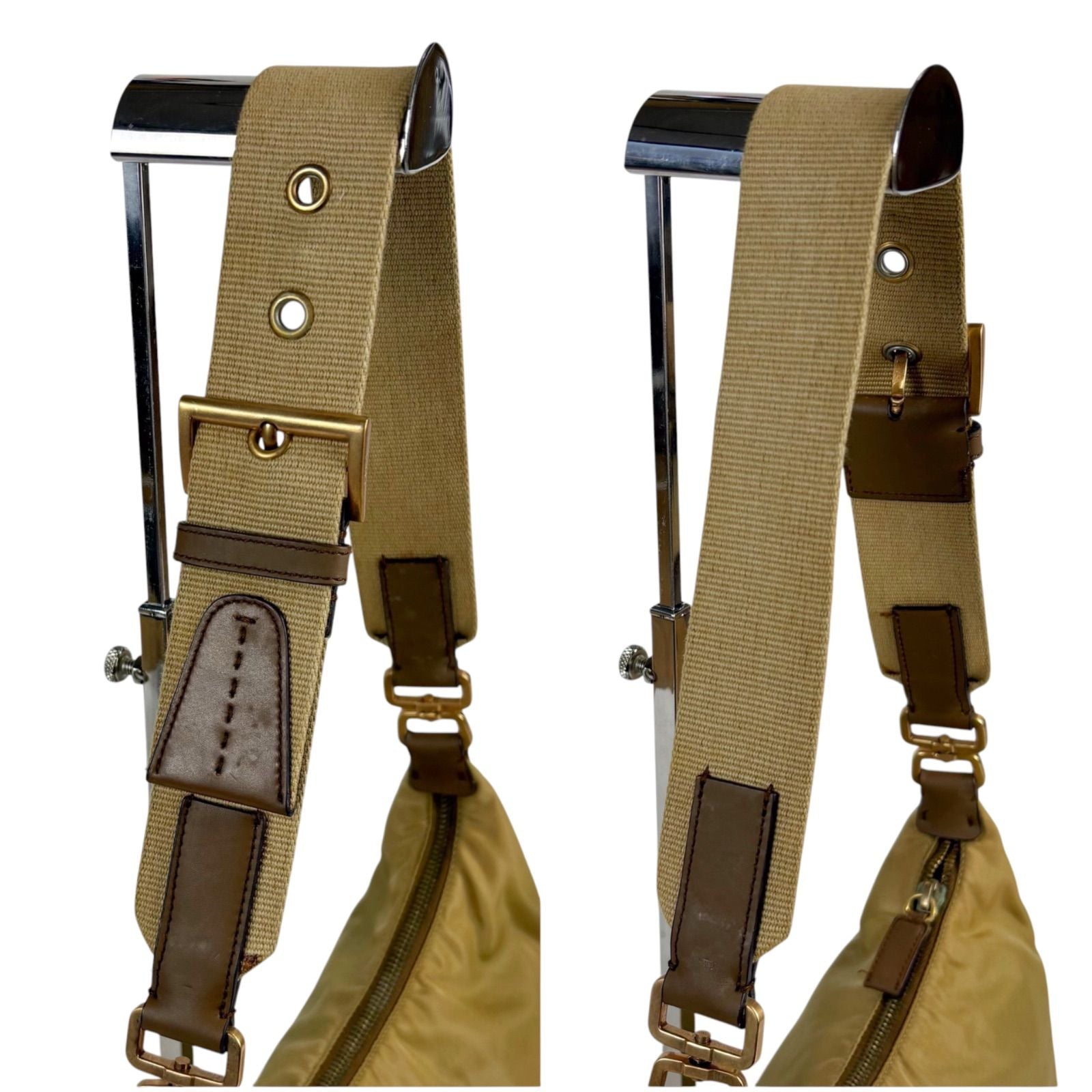 Prada Trianglelogo Shoulder Bag Bo Beige Brown — view 8
