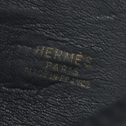 Hermes Folies Tote Shoulder Bag Courchevel Blue Indigo Navy Gold Round — view 7