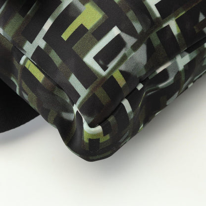 Fendi Black Green Nylon Leather — view 6