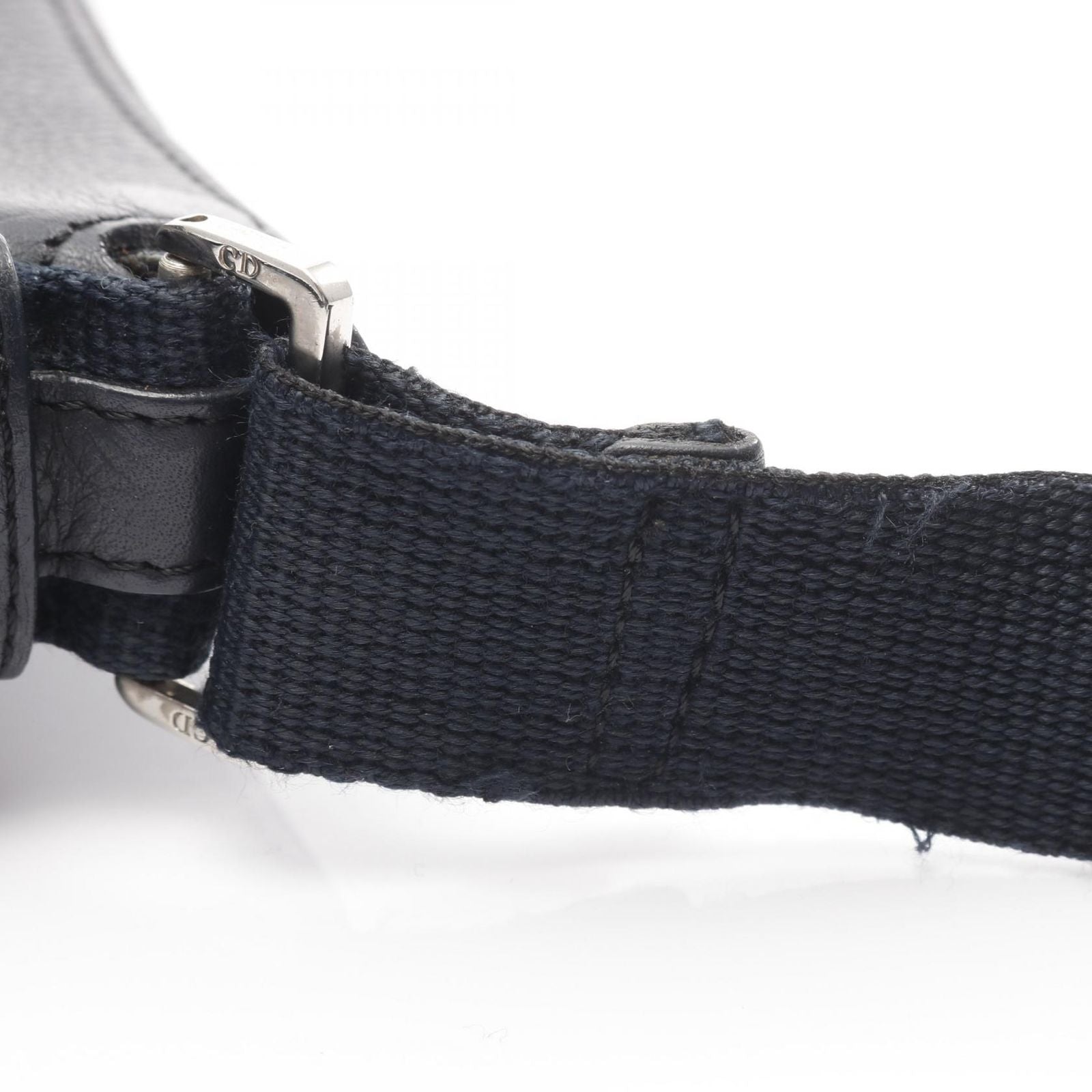 Dior Dio Shoulder Bag tosnine Tobta Black Canvas Leather SleLadyUse — view 7