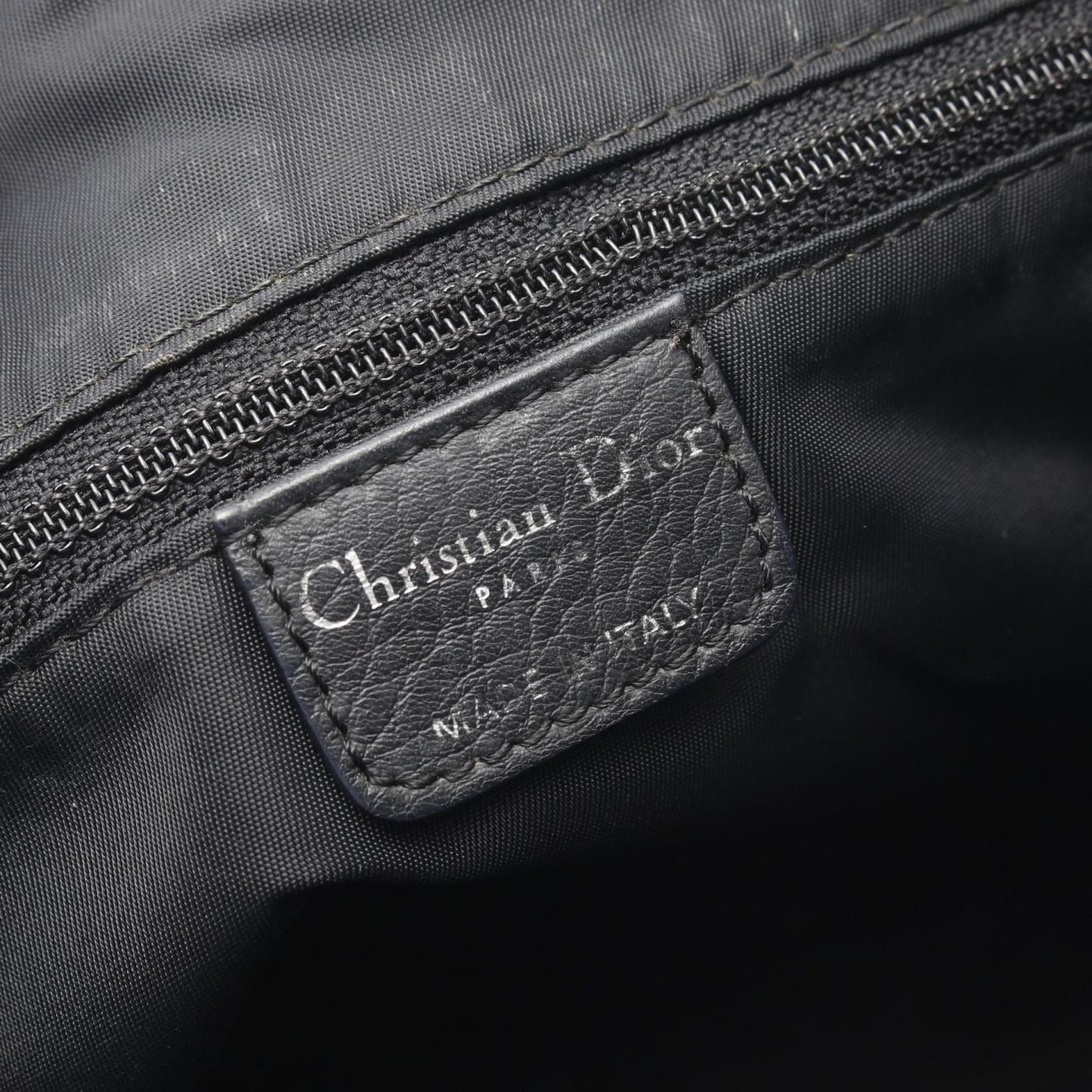 Dior Dio Shoulder Bag tosnine Tobta Black Canvas Leather SleLadyUse — view 4