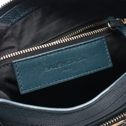Balenciaga Handbag Ninelasnine Mini Blue Green Leather tale — view 4