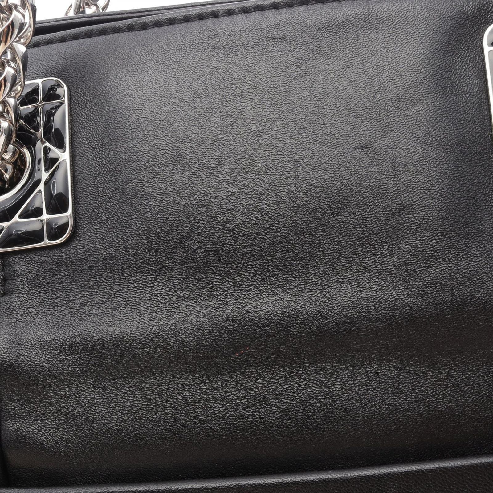 Dior Dio Tote Black Leather Granville Che — view 6