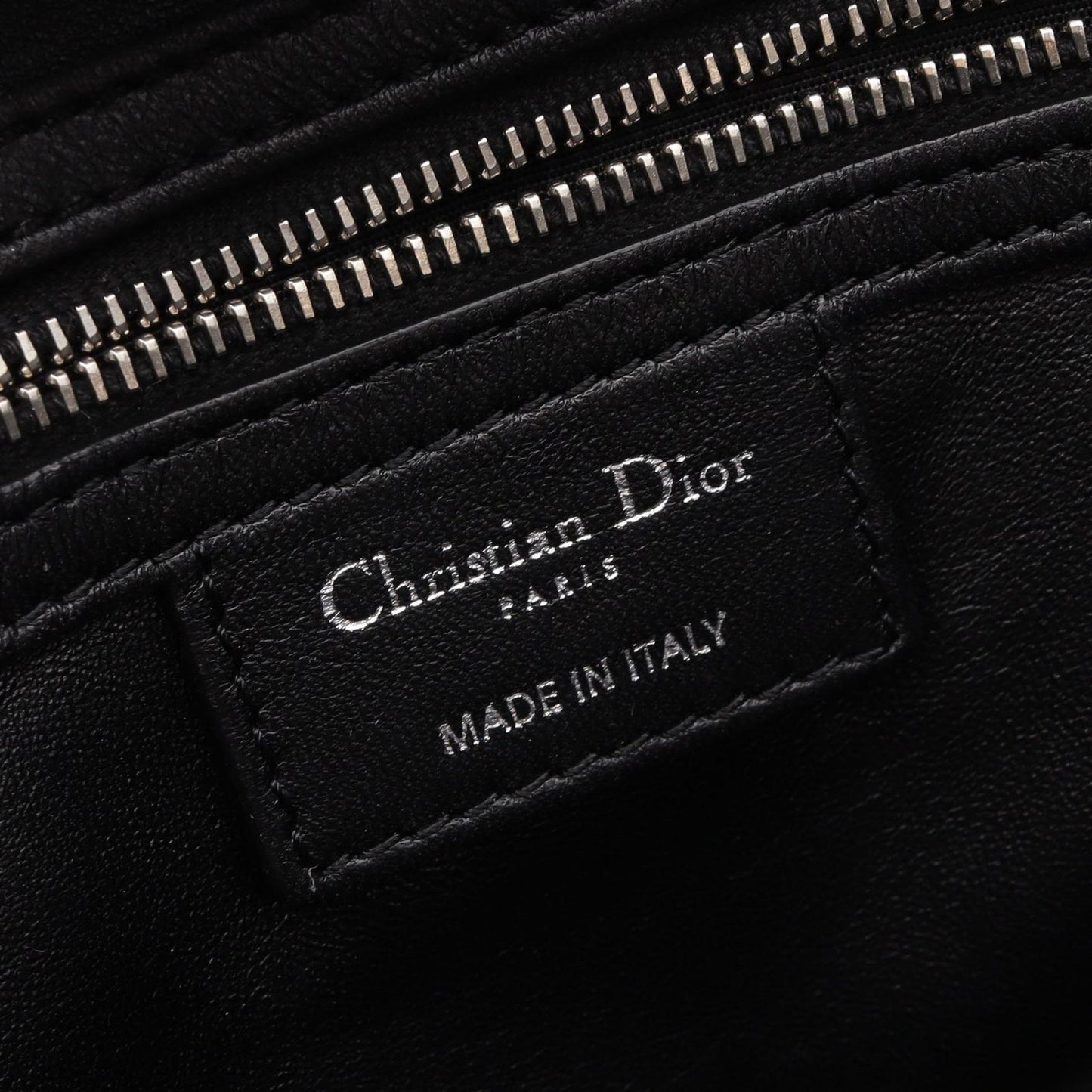 Dior Dio Tote Black Leather Granville Che — view 4