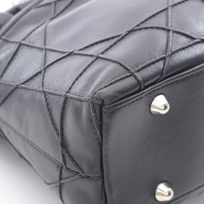 Dior Dio Tote Black Leather Granville Che — view 9