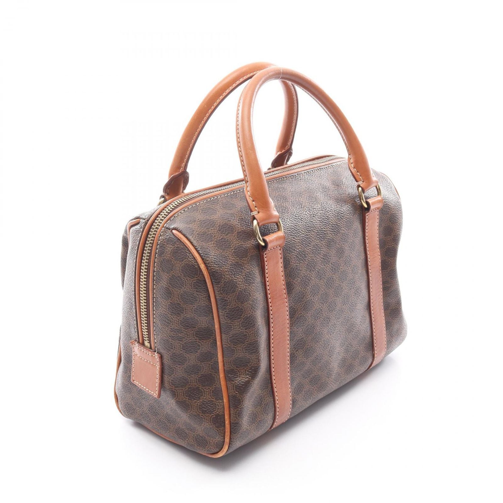 Celine Seri Handbag Brown Canvas Leather — view 2