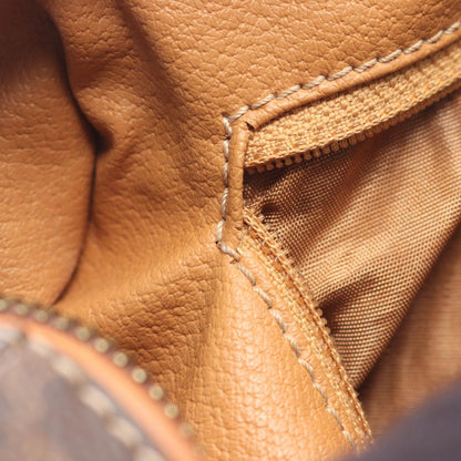 Celine Seri Handbag Brown Canvas Leather — view 7