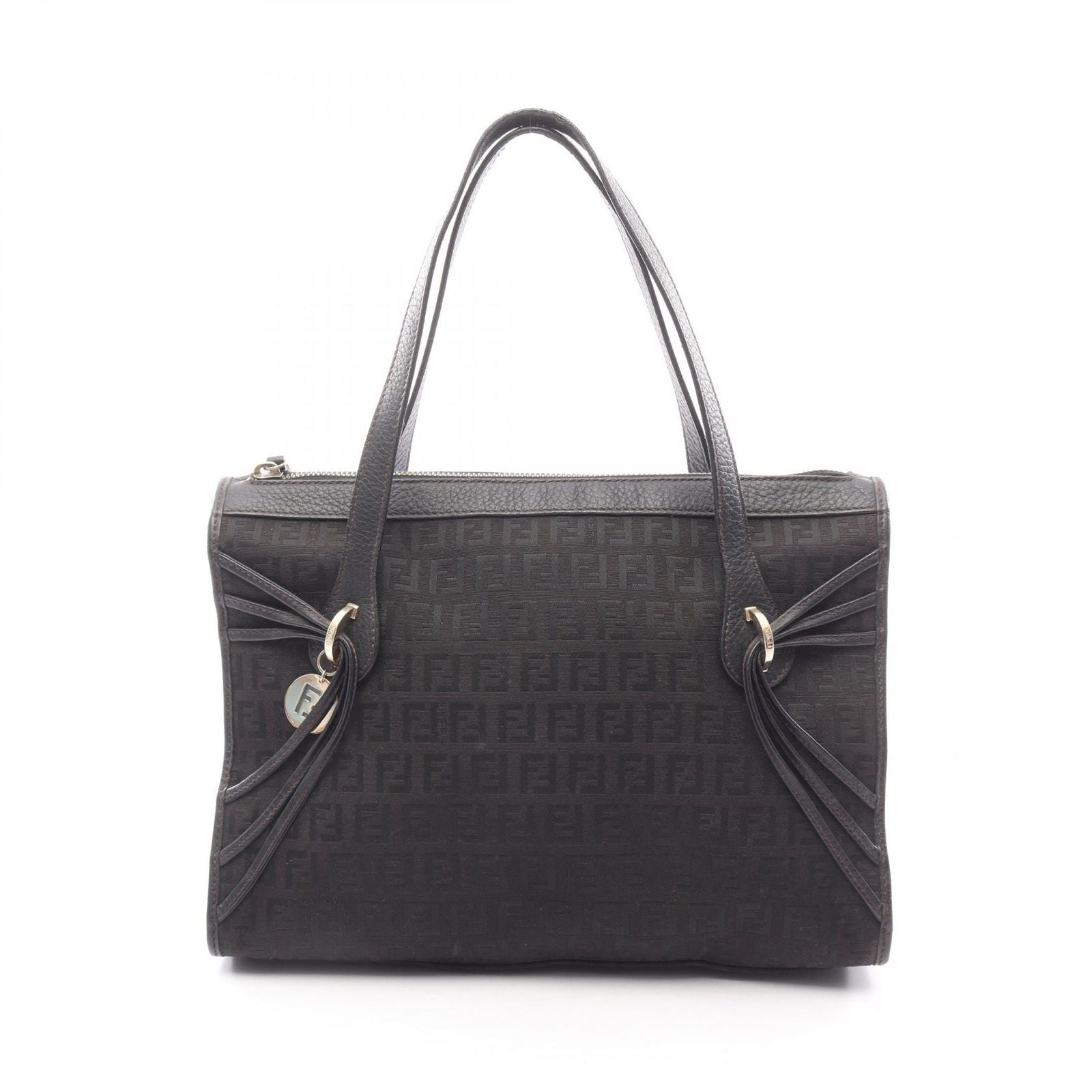 Fendi Handbag of Da Ninebrown Canvas Leather of