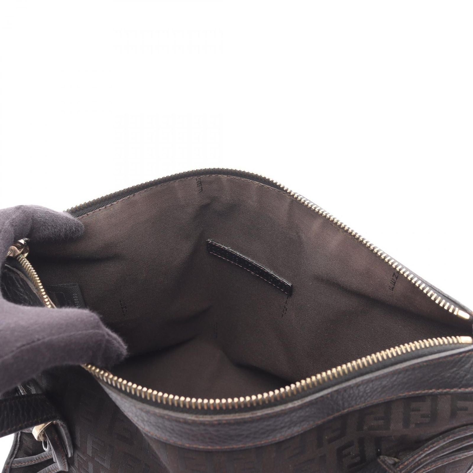 Fendi Handbag of Da Ninebrown Canvas Leather of — view 5